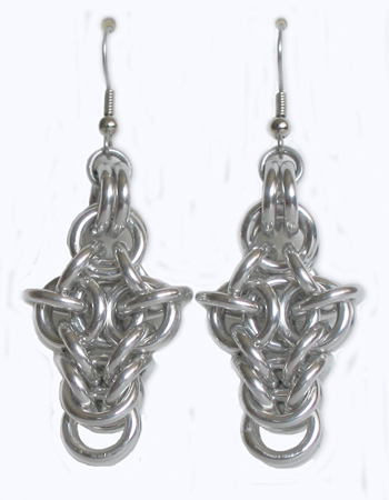 Chunky Byzantine Cross Earrings