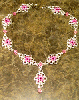 Japanese lace diamonds necklace