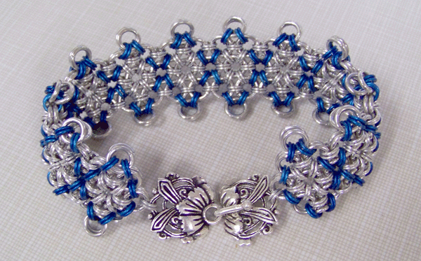 Blue Japanese Lace Bracelet