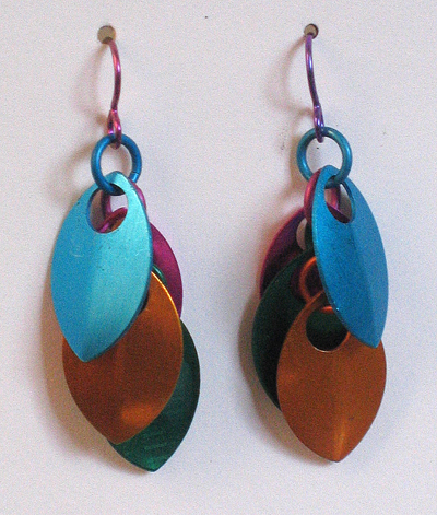 Dragonscale earrings