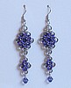 Japanese Lace rosette earrings