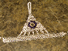 Crystal medallion handflower