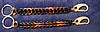 Chainmaille-rainbow/blk keychain