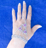 Japanese lace triangle handflower